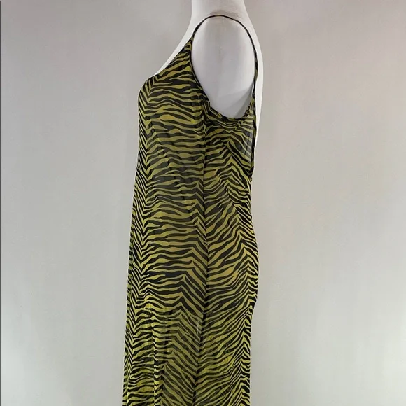 Yellow Zebra Mesh Swim Coverup, XL - Picture 8 of 8